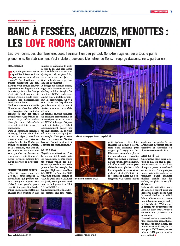 Mons Borinage - article de presse - novembre 2024 - Le Donjon Bavay